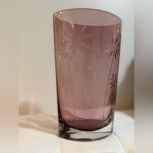 Elegant Pink Glass Vase